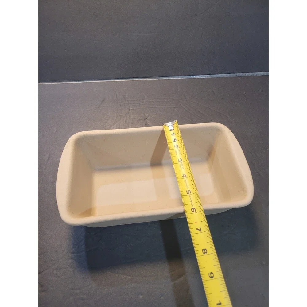 The Pampered Chef Family Heritage Stoneware Loaf Pan Bread Meatloaf 010602 USA